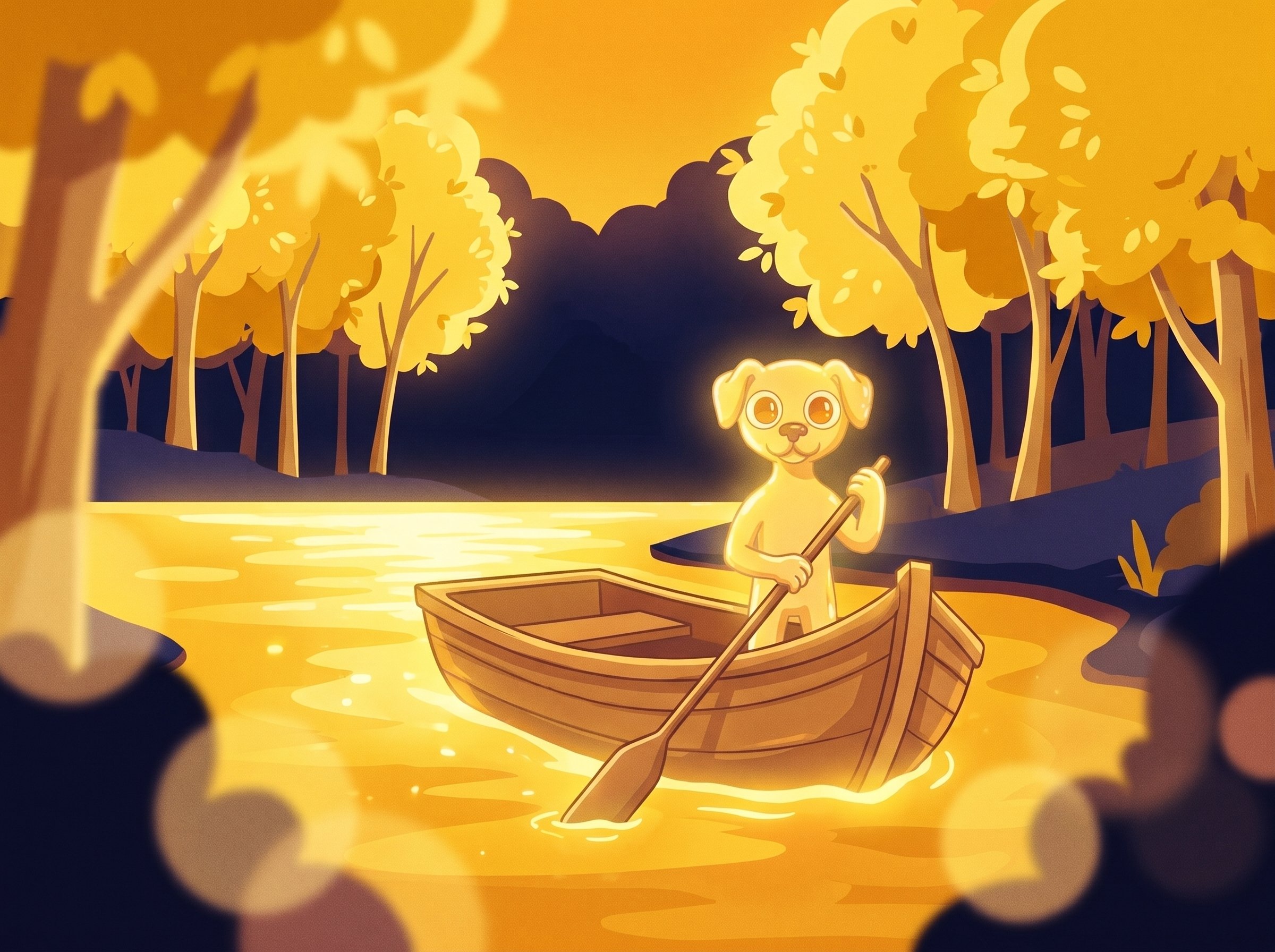 Degs Rowing in Gold